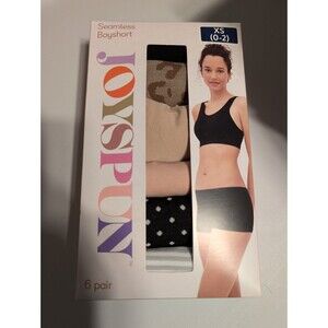 Joyspun Seamless Boyshort XS (0-2) New In Package 6 Pair